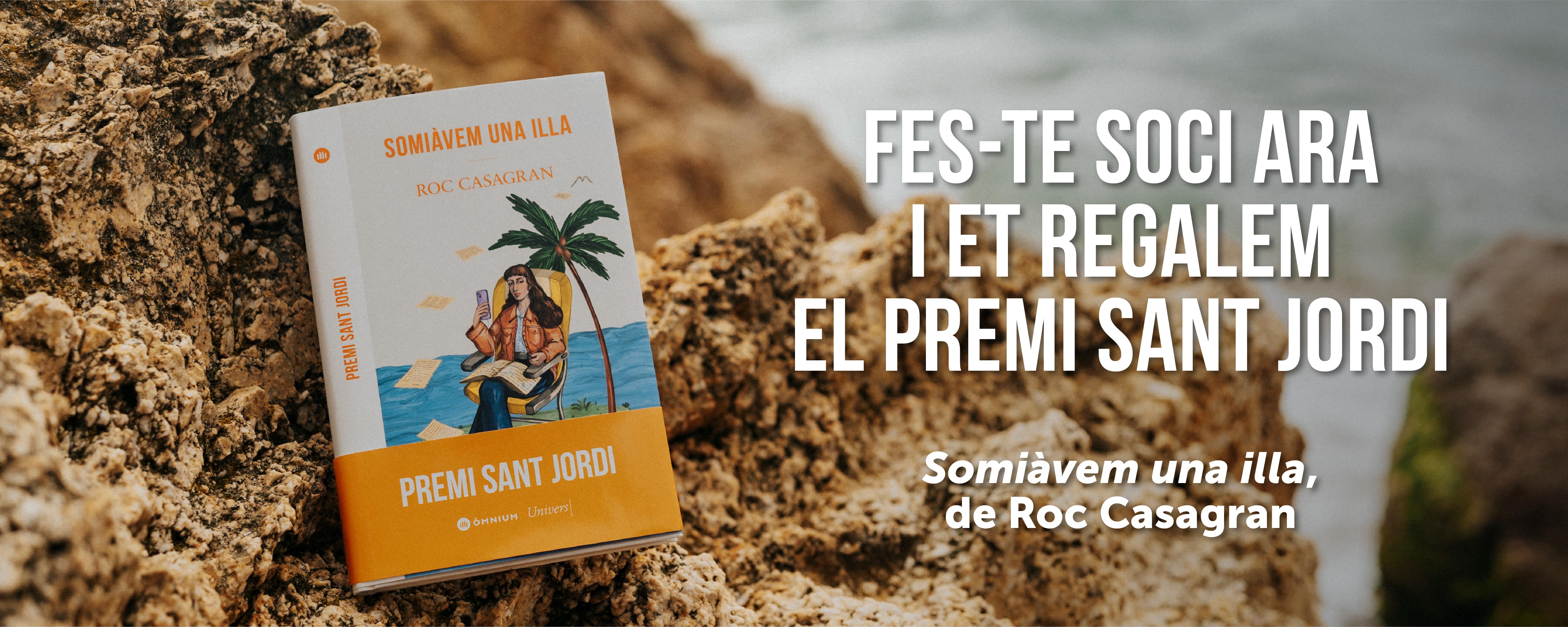 Vine a Òmnium i t'enviem el Premi Sant Jordi.